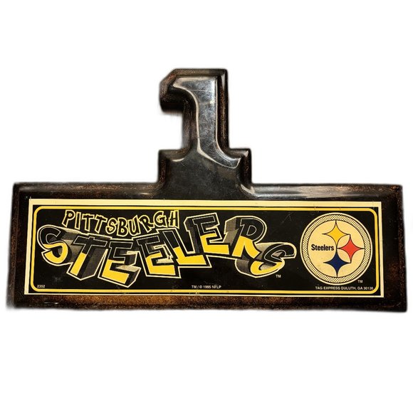 Pittsburgh‎ Steelers Tag Express 1995 Wall Hanger - Picture 1 of 4
